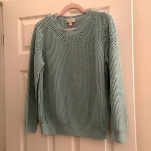 Appleseed's Aqua Crew-Neck Sweater